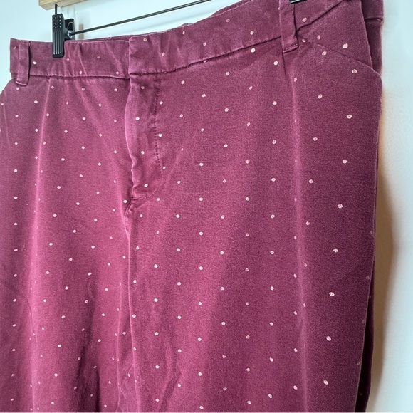 Old Navy Burgundy Pixie Ankle Pants - Picture 3 of 5